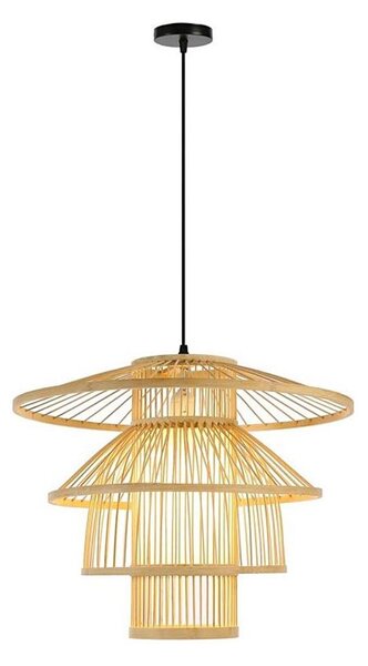Immax 08255L - Luster na lanku PINCHOS 1xE27/40W/230V pr. 50 cm bambus