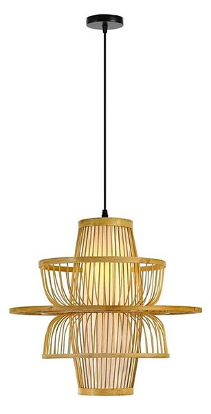 Immax 08254L - Luster na lanku PINCHOS 1xE27/40W/230V pr. 45 cm bambus
