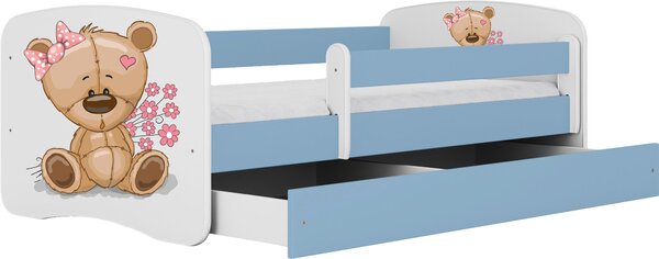 POSTEĽ PRE DETI A MLÁDEŽ 80/160 cm, modrá, biela MID.YOU - Detské izby, Online Only