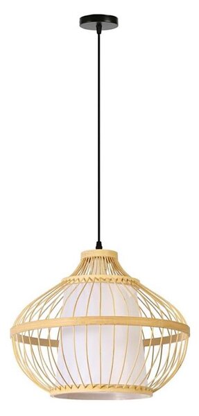 Immax 08256L - Luster na lanku PINCHOS 1xE27/40W/230V pr. 40 cm bambus