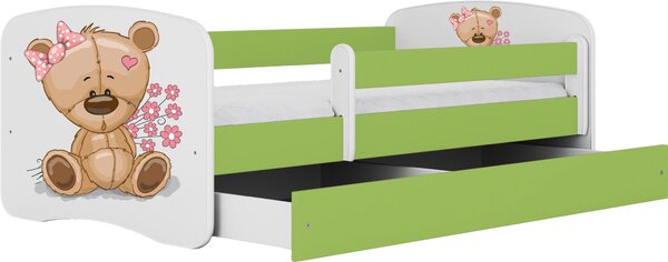POSTEĽ PRE DETI A MLÁDEŽ 80/160 cm, zelená, biela MID.YOU - Detské izby, Online Only