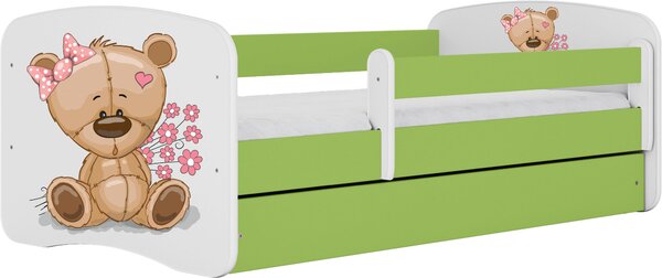 POSTEĽ PRE DETI A MLÁDEŽ 80/160 cm, zelená, biela MID.YOU - Detské izby, Online Only