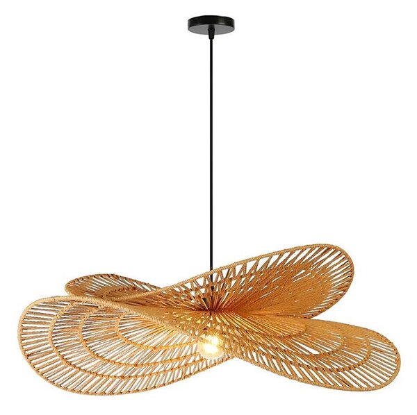 Immax 08266L - Luster na lanku MARIPOSA 1xE27/40W/230V pr. 80 cm juta
