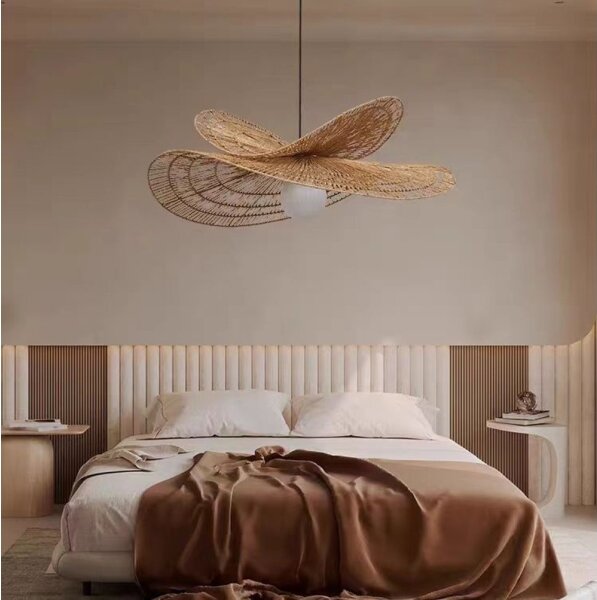 Immax 08266L - Luster na lanku MARIPOSA 1xE27/40W/230V pr. 80 cm juta