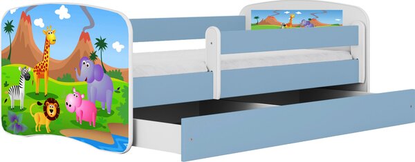 POSTEĽ PRE DETI A MLÁDEŽ 80/160 cm, modrá, biela MID.YOU - Detské izby, Online Only