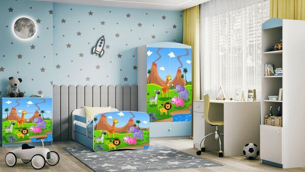 POSTEĽ PRE DETI A MLÁDEŽ 80/160 cm, modrá, biela MID.YOU - Detské izby, Online Only