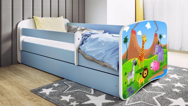 POSTEĽ PRE DETI A MLÁDEŽ 80/160 cm, modrá, biela MID.YOU - Detské izby, Online Only