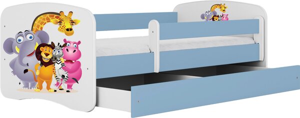POSTEĽ PRE DETI A MLÁDEŽ 80/160 cm, modrá, biela MID.YOU - Detské izby, Online Only