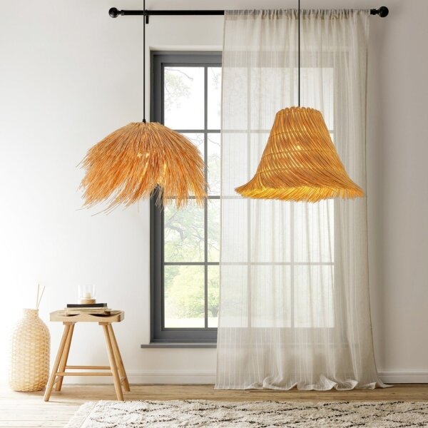 Immax 08272L - Luster na lanku NATURALEZA 1xE27/40W/230V pr. 55 cm ratan
