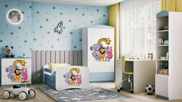 POSTEĽ PRE DETI A MLÁDEŽ 80/160 cm, modrá, biela MID.YOU - Detské izby, Online Only