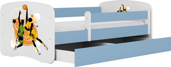 POSTEĽ PRE DETI A MLÁDEŽ 80/160 cm, modrá, biela MID.YOU - Detské izby, Online Only