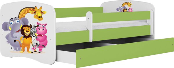 POSTEĽ PRE DETI A MLÁDEŽ 80/160 cm, zelená, biela MID.YOU - Detské izby, Online Only
