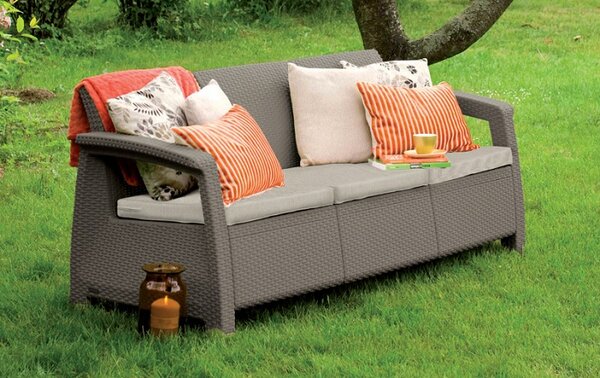 Záhradná pohovka GREEK LOVE SEAT MAX | cappuccino