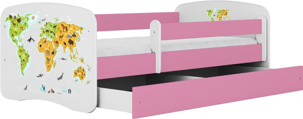 POSTEĽ PRE DETI A MLÁDEŽ 80/160 cm, biela, pink MID.YOU - Detské izby, Online Only