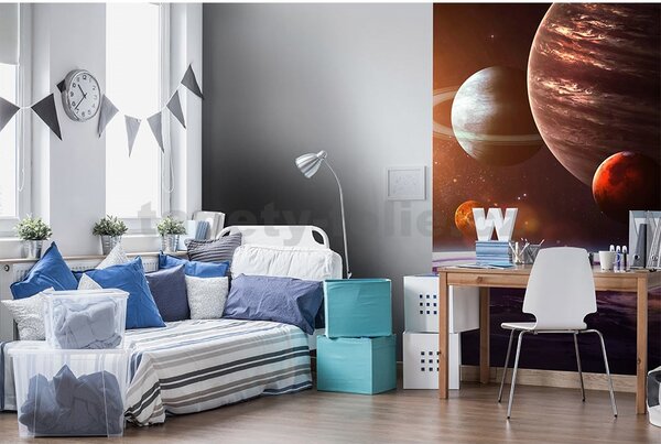 Vliesové fototapety, rozměr 150 cm x 250 cm, solární systém, DIMEX MS-2-0188