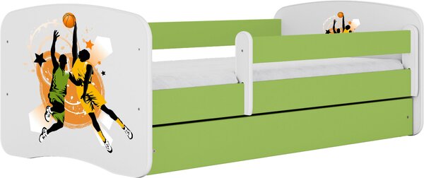 POSTEĽ PRE DETI A MLÁDEŽ 80/160 cm, zelená, biela MID.YOU - Detské izby, Online Only