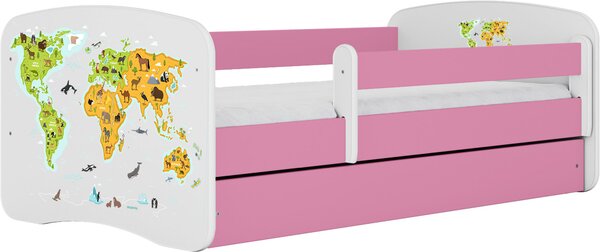 POSTEĽ PRE DETI A MLÁDEŽ 80/160 cm, biela, pink MID.YOU - Detské izby, Online Only