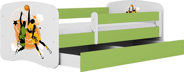 POSTEĽ PRE DETI A MLÁDEŽ 80/160 cm, zelená, biela MID.YOU - Detské izby, Online Only