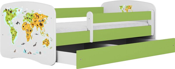 POSTEĽ PRE DETI A MLÁDEŽ 80/160 cm, zelená, biela MID.YOU - Detské izby, Online Only