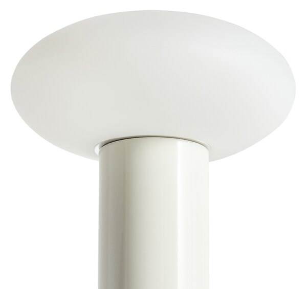 Stolná LED lampa biela bezdrôtová železná s tienidlom moderné osvetlenie do interiéru