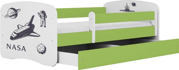 POSTEĽ PRE DETI A MLÁDEŽ 80/160 cm, zelená, biela MID.YOU - Detské izby, Online Only