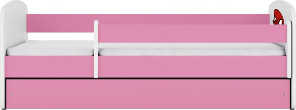 POSTEĽ PRE DETI A MLÁDEŽ 80/160 cm, biela, pink MID.YOU - Detské izby, Online Only