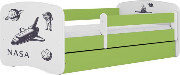 POSTEĽ PRE DETI A MLÁDEŽ 80/160 cm, zelená, biela MID.YOU - Detské izby, Online Only