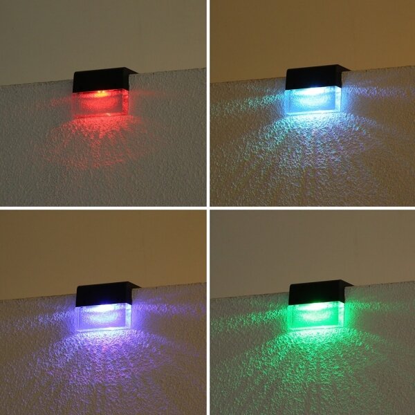 Immax 08501C - SADA 6x LED RGB Solárne nástenné svietidlo LED/1W/1,2V 3500K IP65