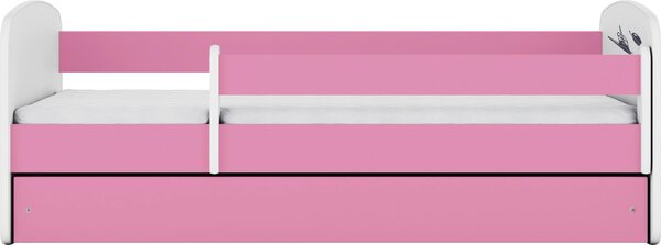 POSTEĽ PRE DETI A MLÁDEŽ 80/160 cm, biela, pink MID.YOU - Detské izby, Online Only