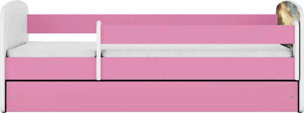 POSTEĽ PRE DETI A MLÁDEŽ 80/160 cm, biela, pink MID.YOU - Detské izby, Online Only