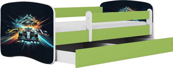 POSTEĽ PRE DETI A MLÁDEŽ 80/160 cm, zelená, biela MID.YOU - Detské izby, Online Only