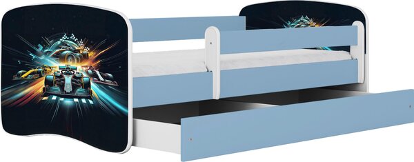 POSTEĽ PRE DETI A MLÁDEŽ 80/160 cm, modrá, biela MID.YOU - Detské izby, Online Only