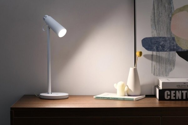 Immax 08990L - LED Stmievateľná stolná lampa s Qi nabíjaním TIT LED/12W/230V biela