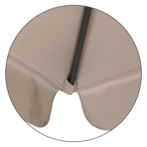 Záhradný slnečník Maui Ø330 cm - taupe