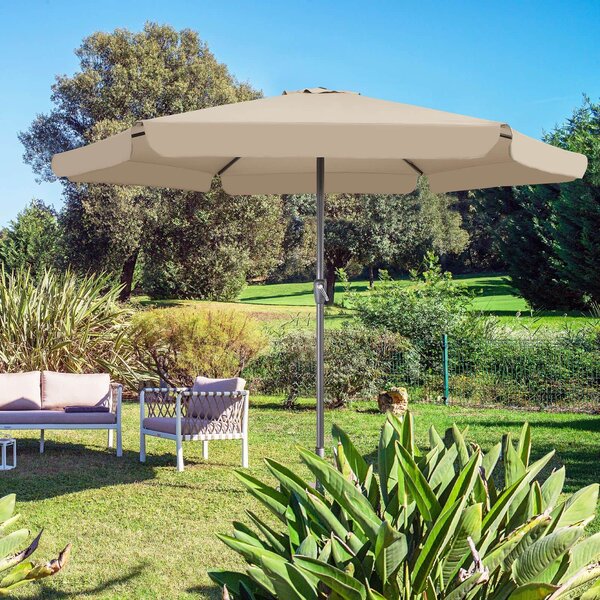 Záhradný slnečník Maui Ø330 cm - taupe