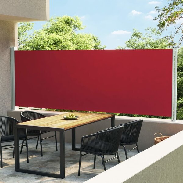 Maison Exclusive – bočná markíza s výsuvom 600 × 160 cm, červená