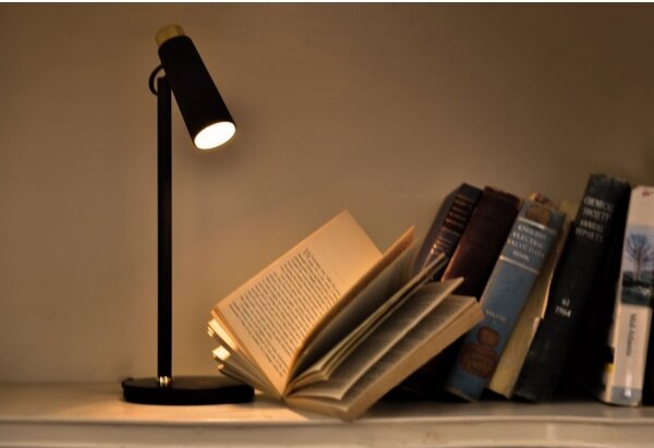 Immax 08991L- LED Stmievateľná stolná lampa s Qi nabíjaním TIT LED/12W/230V čierna