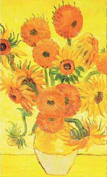 Vliesové fototapety, rozmer 150 cm x 250 cm, slnečnicai - Vincent Van Gogh, DIMEX MS-2-0252