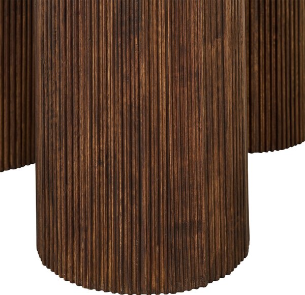 JEDÁLENSKÝ STÔL, mangové drevo, hnedá, prírodná farba, 130/130/76 cm P & B - Stoly, Online Only