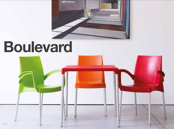 Stima Plastové kreslo BOULEVARD Vyberte variant ->: Verde - zelená