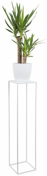HowHomely Květinový stojan Basy 100 cm bílý