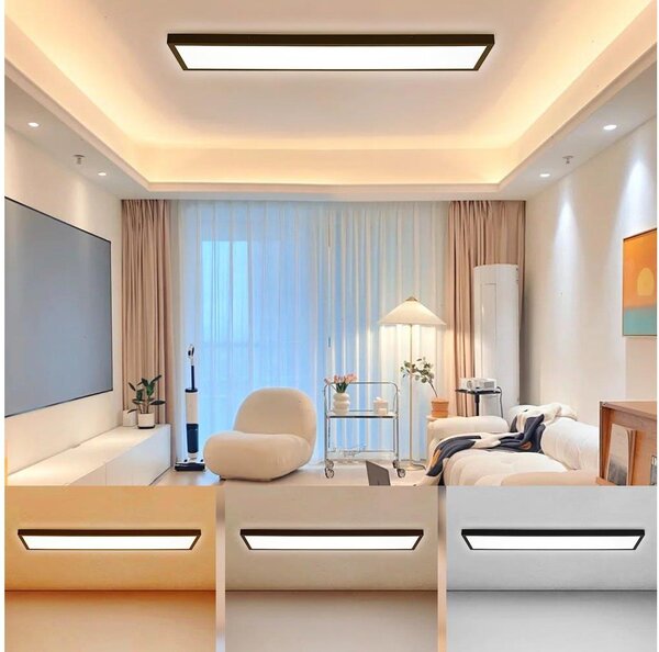 Brilagi - LED kúpeľňové svietidlo FRAME LED/50W/230V 3000/4000/6000K IP44 čierne