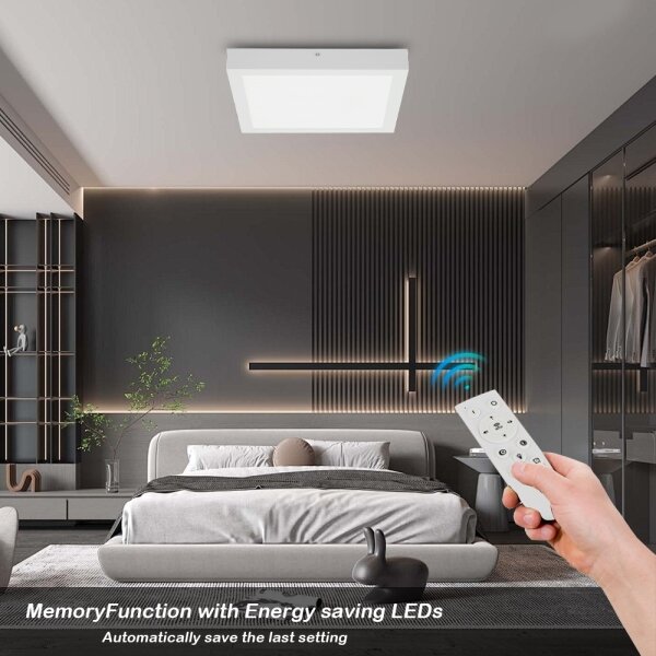 Brilagi-LED Stmievateľné kúpeľňové svietidlo FRAME SMART LED/24W/230V IP44 biele + diaľkové ovládanie