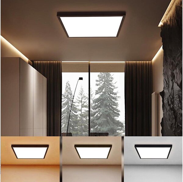 Brilagi - LED Kúpeľňové svietidlo FRAME LED/50W/230V 3000/4000/6000K IP44 čierna