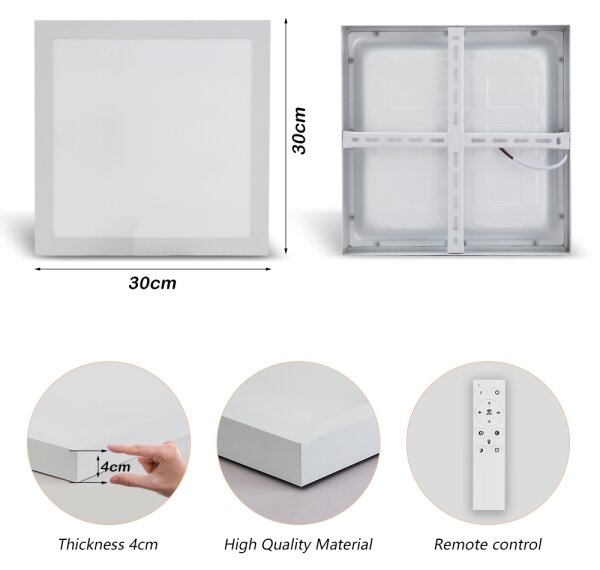 Brilagi-LED Stmievateľné kúpeľňové svietidlo FRAME SMART LED/24W/230V IP44 biele + diaľkové ovládanie