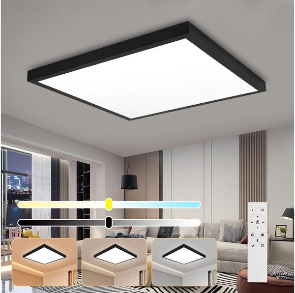 Brilagi-LED Stmievateľné kúpeľňové svietidlo FRAME SMART LED/50W/230V IP44 čierne + DO