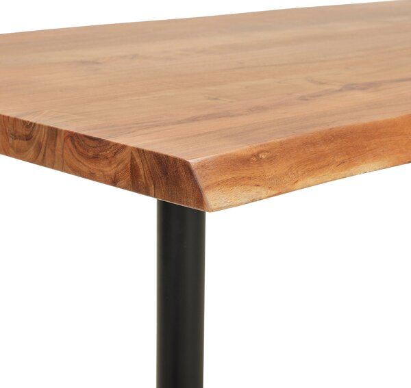 BAROVÝ STÔL, akácia, čierna, farba akácie, 140/75/105 cm Linea Natura - Online Only jedálne, Online Only