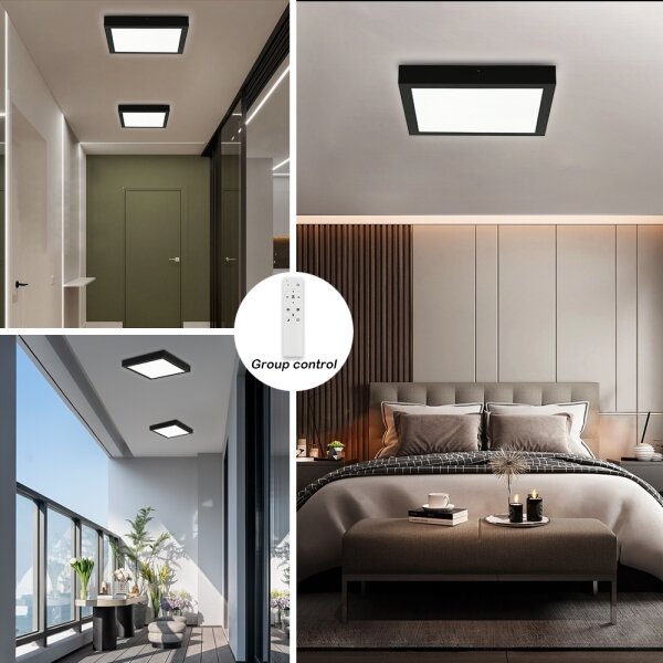 Brilagi-LED Stmievateľné kúpeľňové svietidlo FRAME SMART LED/24W/230V IP44 čierna+DO