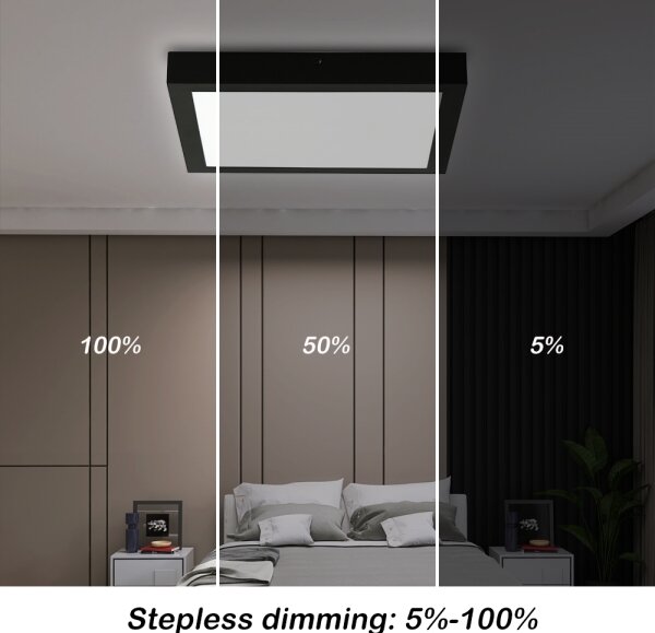 Brilagi-LED Stmievateľné kúpeľňové svietidlo FRAME SMART LED/24W/230V IP44 čierna+DO