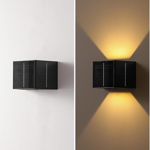 Brilagi - LED Solárne nástenné svietidlo SOLAR CUBE LED/2W/3,2V 1300 mAh IP54